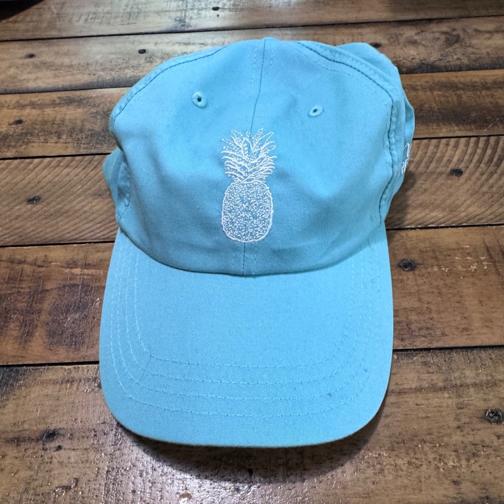 Ron Jon Surf Shop Baseball Cap Adult OSFA Aqua Blue Pineapple Orange‎ Beach Hat